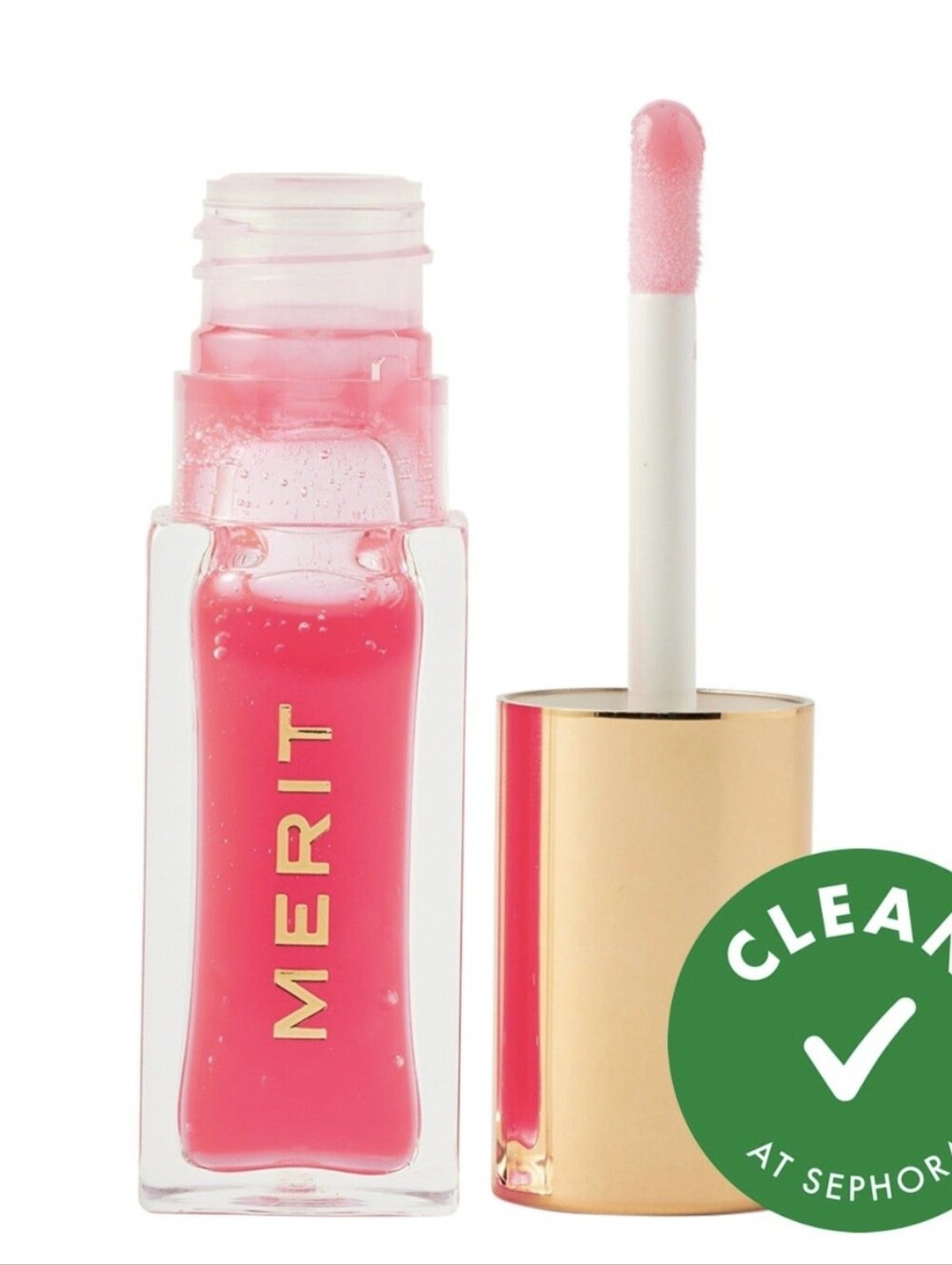 Merit Shade Slick Gelee Tinted Lip Oil-Les Deux